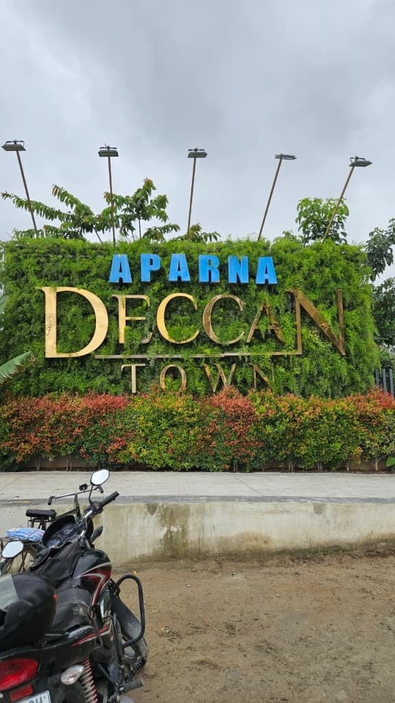 Aparna Sunstone — Main Entrance Signage & Greenery Wall
