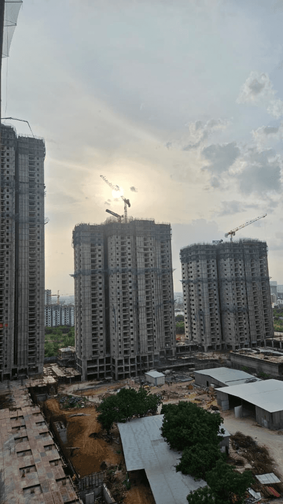 Aparna Sunstone — Aerial Construction Overview