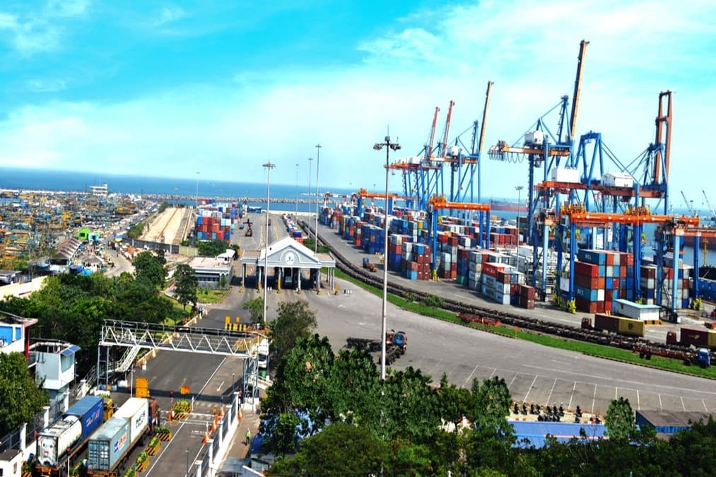 Navayuga Ramayapatnam Port — Container Terminal & Crane Grid